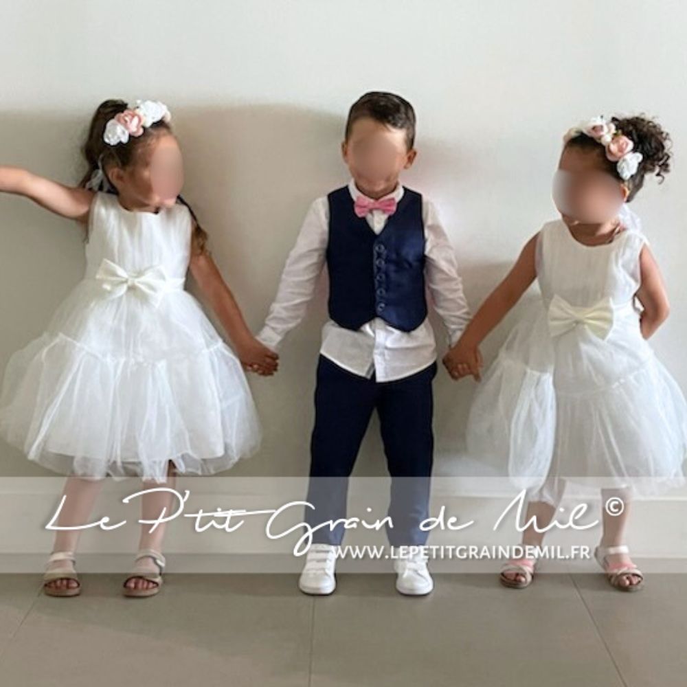 costume garçon sur mesure assorti marié père fils