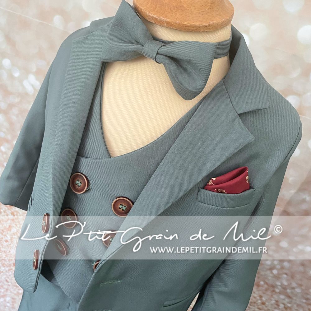 costume garçon sur mesure identique costume marié papa