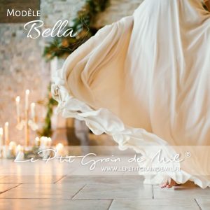 Robe de mariée princesse Bella, élégante et haute couture inspirée de Belle